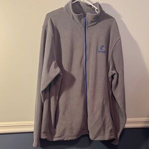 Disney Gray Zip-Up Sweater with Blue Trim